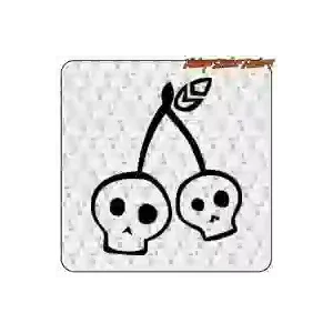 Autocollant Cherry Skull tattoo Custom Culture