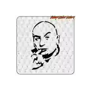 Dr Evil Sticker in cut vinyl