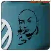 Dr Evil Sticker in cut vinyl