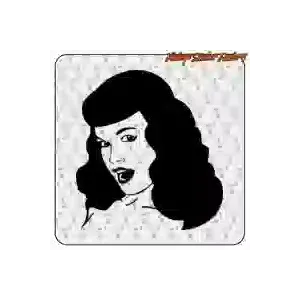 BETTY PAGE pin-up Custom Culture vinyl sticker