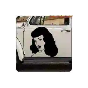Autocollant vinyle pin-up Custom Culture BETTY PAGE