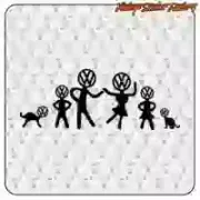 VW FAMILY STICKER. BUY VINYL STICKERS.