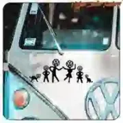 VW FAMILY Autoaufkleber | Volkswagen-Vinyl