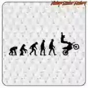 AUTOCOLLANT ÉVOLUTION DU MOTOCROSS. ACHETEZ DES AUTOCOLLANTS EN VINYLE.