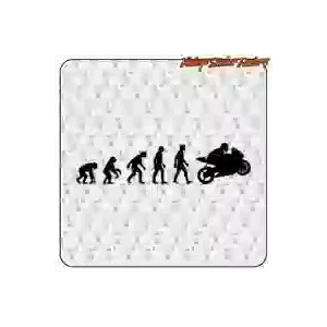 Sticker vinyle découpé Évolution Moto