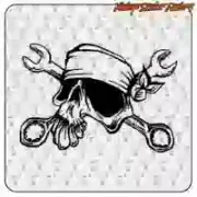 Calavera Mecánico Sticker | Custom Culture