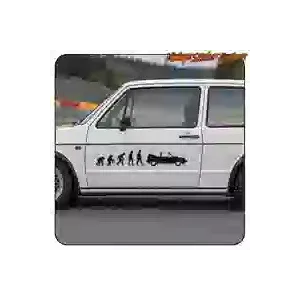 EVOLUTION GOLF CABRIO MK1 STICKER. BUY VINYL STICKERS.