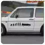 VW Golf Cabrio Mk1 Evolutions-Aufkleber