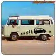 EVOLUTION RENAULT TRAFFIC CAMPER STICKER. BUY VINYL STICKERS.