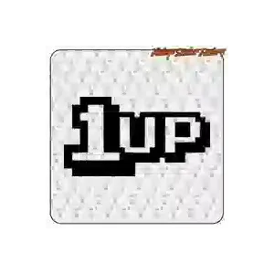 Pegatina 1UP de videojuegos y los años 80