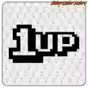 Pegatina 1UP de videojuegos y los años 80