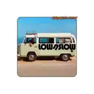 Autocollant LOW N SLOW pour voiture