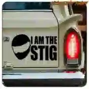 I’M THE STIG Vinylaufkleber, geplottet