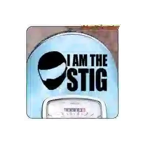 I’M THE STIG Vinylaufkleber, geplottet
