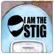 Autocollant vinyle découpé I’M THE STIG