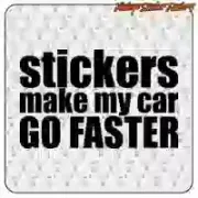 STICKERS MAKE MY CAR GO FASTER racing sticker