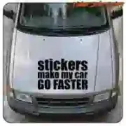 STICKERS MAKE MY CAR GO FASTER racing sticker