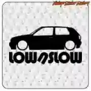 VW Golf Low Aufkleber aus Schneidevinyl