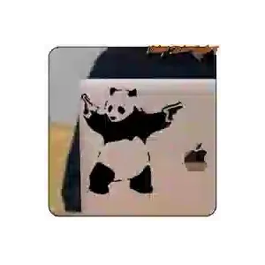 Panda-Aufkleber Banksy | Street-Art-Vinyl