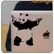 Autocollant panda style Banksy | Street art