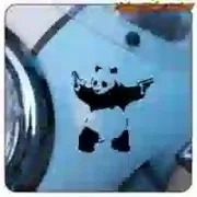 Autocollant panda style Banksy | Street art