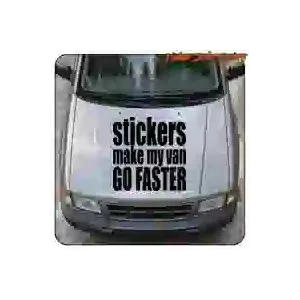Pegatina vanlife STICKERS MAKE MY VAN GO FASTER