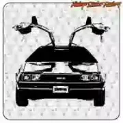 Back to the Future DeLorean Sticker