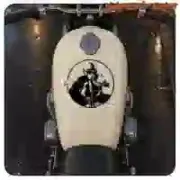 Cafe racer sticker in cut vinyl