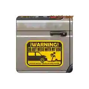 Pegatina «DON’T MESS WITH MY VAN» para camper