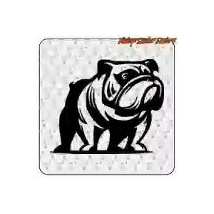 Bulldog-Aufkleber zum Personalisieren