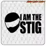 Pegatina I AM THE STIG para coche racing