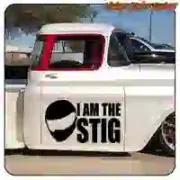 I AM THE STIG Racing Car Sticker
