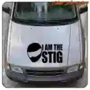 Autocollant I AM THE STIG pour voiture racing