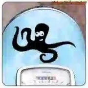 Pegatina de pulpo en vinilo decorativo