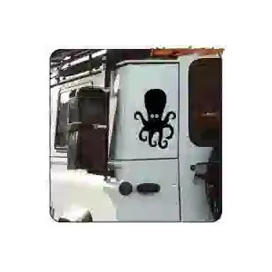 Pegatina de pulpo en vinilo troquelado