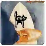 Pegatina de gato para moto y casco