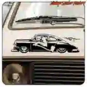 Pegatina HOT ROD. Comprar pegatinas.