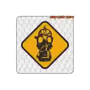 Sticker Gas Mask street art et culture geek
