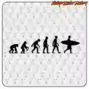 Gestanzter Evolution-Surf-Aufkleber aus Vinyl