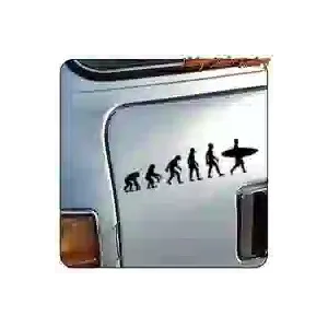 Gestanzter Evolution-Surf-Aufkleber aus Vinyl