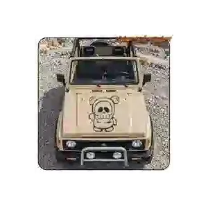 SCHÄDELBÄR AUFKLEBER. KAUFEN SIE VINYLAUFKLEBER.