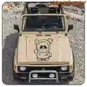 SCHÄDELBÄR AUFKLEBER. KAUFEN SIE VINYLAUFKLEBER.