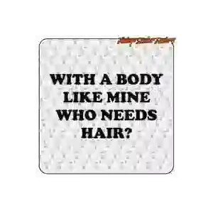 «WHO NEEDS HAIR» Aufkleber | Vintage Sticker Factory