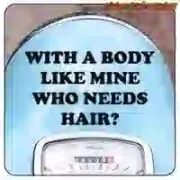 «WHO NEEDS HAIR» Aufkleber | Vintage Sticker Factory