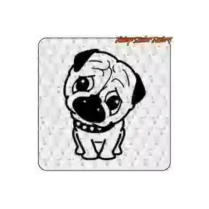 Pegatina Puppy de perro | Vintage Sticker Factory