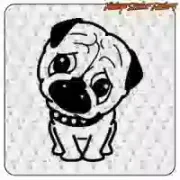 Pegatina Puppy de perro | Vintage Sticker Factory