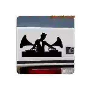 AUTOCOLLANT DJ CLASSIQUE. ACHETEZ DES AUTOCOLLANTS EN VINYLE.