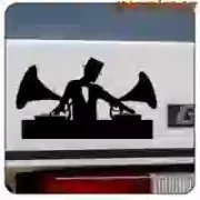 AUTOCOLLANT DJ CLASSIQUE. ACHETEZ DES AUTOCOLLANTS EN VINYLE.