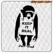 KEEP IT REAL Aufkleber aus geschnittenem Vinyl