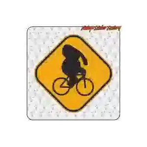 Pegatina CAUTION multicolor | Vintage Sticker Factory